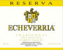 Echeverria Reserva Chardonnay 2014 Front Label