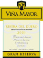 Vina Mayor Gran Reserva 2001 Front Label