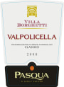 Pasqua Valpolicella Classico Villa Borghetti 2008 Front Label