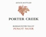 Porter Creek Russian River Valley Estate Pinot Noir 2012 Front Label