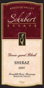 Schubert Estate Goose-Yard Block Shiraz 2007 Front Label