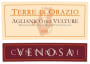 Cantina di Venosa Aglianico del Vulture Terre di Orazio 2008 Front Label