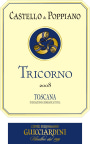 Conte Ferdinando Guicciardini Toscana Castello di Poppiano Tricorno 2008 Front Label