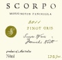 Scorpo Vineyard & Wines Pinot Gris 2011 Front Label