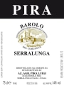 Luigi Pira Barolo Serralunga 2009 Front Label