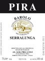 Luigi Pira Barolo Serralunga 2010 Front Label