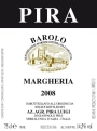 Luigi Pira Barolo Margheria 2008 Front Label