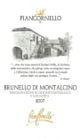Piancornello Brunello di Montalcino 2007 Front Label