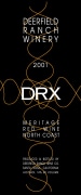 Deerfield Ranch Winery DRX Red 2001 Front Label