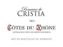 Domaine de Cristia Cotes du Rhone 2013 Front Label