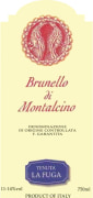 Tenuta La Fuga Brunello di Montalcino 2003 Front Label