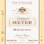 Domaine Eugene Meyer Riesling 2008 Front Label