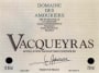 Dom. des Amouriers Vacqueyras 2014 Front Label