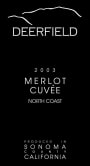 Deerfield Ranch Winery Merlot Cuvee 2003 Front Label