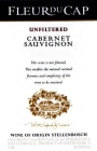 Fleur du Cap Unfiltered Cabernet Sauivignon 2010 Front Label