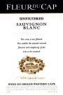 Fleur du Cap Unfiltered Sauvignon Blanc 2012 Front Label