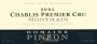 Domaine Pinson Freres Chablis Montmain Premier Cru 2005 Front Label