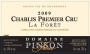 Domaine Pinson Freres Chablis La Foret Premier Cru 2009 Front Label