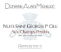Alain Michelot Nuits-Saint-Georges Aux Champ-Perdrix Premier Cru 2012 Front Label