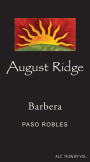 August Ridge Barbera 2014 Front Label