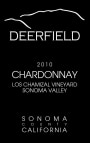 Deerfield Ranch Winery Los Chamizal Vineyard Chardonnay 2010 Front Label