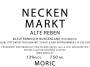 Moric Neckenmarkt Alte Reben Blaufrankisch 2010 Front Label