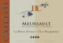 Dom. Caillot Meursault La Barre Clos Marguerite 2008 Front Label