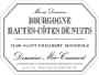 Domaine Meo-Camuzet Bourgogne Hautes-Cotes De Nuits Clos Saint-Philbert Blanc 2011 Front Label