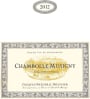 Domaine Jacques-Frederic Mugnier Chambolle-Musigny 2012 Front Label