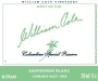 William Cole Columbine Special Reserve Sauvignon Blanc 2014 Front Label