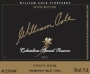 William Cole Columbine Special Reserve Pinot Noir 2011 Front Label