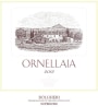Ornellaia Bolgheri Superiore 2012 Front Label