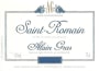 Alain Gras Saint-Romain Blanc 2012 Front Label