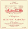 Chateau De Mattes Sabran Corbieres Dionysos 1998 Front Label