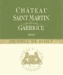 Chateau St. Martin de la Garrigue Picpoul de Pinet 2013 Front Label