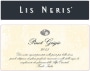Lis Neris Pinot Grigio 2015 Front Label