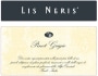Lis Neris Pinot Grigio 2014 Front Label