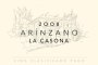Arinzano La Casona 2008 Front Label