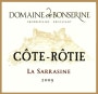 Domaine de Bonserine Cote Rotie Sarrasine 2009 Front Label