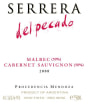 Serrera del Pecado Malbec Cabernet Sauvignon 2008 Front Label