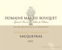 Vigerons de Caractere Vacqueyras Domaine Mas Du Bouquet 2009 Front Label