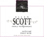 Allan Scott Marlborough Pinot Noir 2013 Front Label