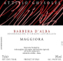 Attilio Ghisolfi Barbera d'Alba Maggiora 2007 Front Label