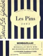 Chateau Tirecul La Graviere Les Pins 2003 Front Label