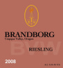 Brandborg Cellars Riesling 2008 Front Label