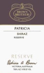 Brown Brothers Patricia Reserve Shiraz 2009 Front Label