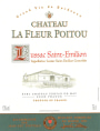 Chateau La Fleur Poitou Lussac Saint-Emillion 2014 Front Label