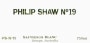 Philip Shaw No. 19 Sauvignon Blanc 2013 Front Label