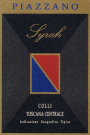 Piazzano Colli della Toscana Centrale Syrah 2006 Front Label