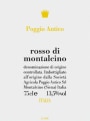 Poggio Antico Rosso di Montalcino 2012 Front Label